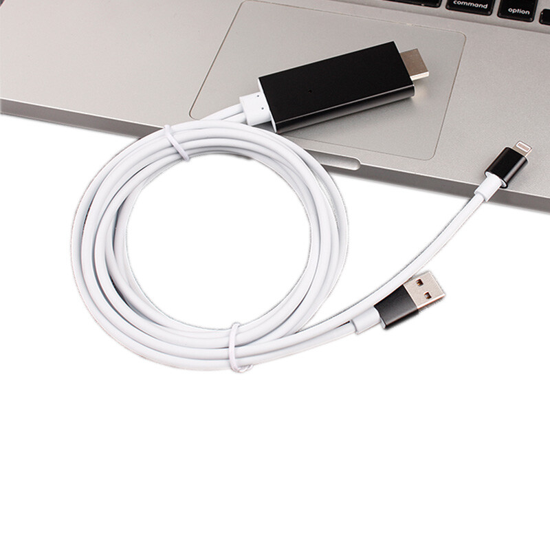 鈦瑞斯TERRIS 轉換線 iphone66Splusipad轉HDMI手機接電視高清 深灰色